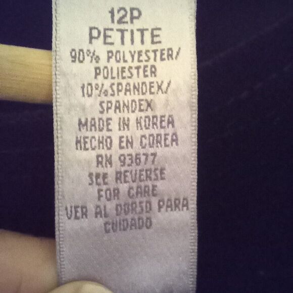 Vintage Jacqueline Ferrar Velvet Dress-Size 12 Petite-Long Sleeve-Lined-Gothic - Picture 7 of 8